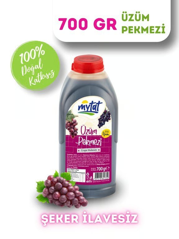Mytat-Dogal-Katkisiz-Uzum-Pekmezi-700-gr.jpg Mytat Doğal Katkisiz Üzüm Pekmezi 700 gr - Görsel 1